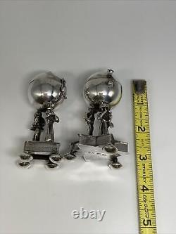One Of A Kind Pair JUDAICA SPICEBOX BESAMIM Russian 84 Silver 1800, s HEBREW