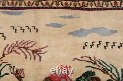 One-Of-A-Kind Pictorial Hafiz Poetry 10x11 Kashmar Oriental Area Rug Collectible