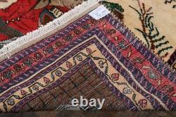 One-Of-A-Kind Pictorial Hafiz Poetry 10x11 Kashmar Oriental Area Rug Collectible