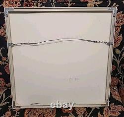 One Of A Kind Stunning Framed Shibori Tie Dye Japanese Artwork Two Geishas