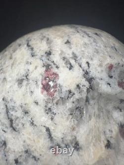One Of A Kind Superb Amandine Garnet & Pyrite Skull. 1.3 pounds