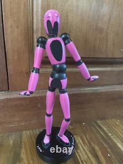One Of A Kind Unique Hip Hop Dancer Wooden Statute Pink Girly 12.5