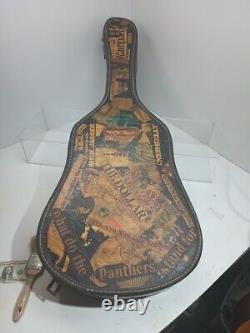 One Of A Kind Vintage Guitar Case With Advertising & News Clippings From 1970's