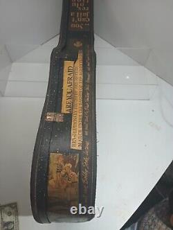 One Of A Kind Vintage Guitar Case With Advertising & News Clippings From 1970's