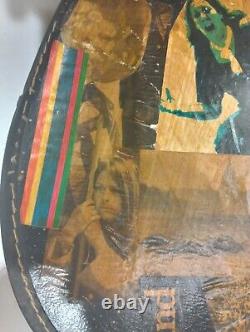 One Of A Kind Vintage Guitar Case With Advertising & News Clippings From 1970's