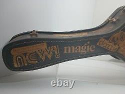 One Of A Kind Vintage Guitar Case With Advertising & News Clippings From 1970's