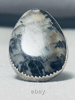 One Of A Kind Vintage Navajo Petrified Wood Sterling Silver Ring