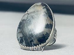 One Of A Kind Vintage Navajo Petrified Wood Sterling Silver Ring
