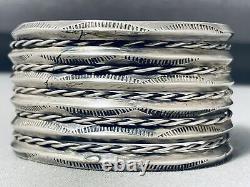 One Of A Kind Vintage Navajo Sterling Silver Bracelet