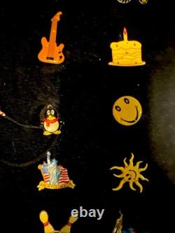 One Of A Kind Vintage Screw Back Lapel Pins Collection Huge Lot 55