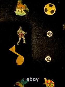 One Of A Kind Vintage Screw Back Lapel Pins Collection Huge Lot 55