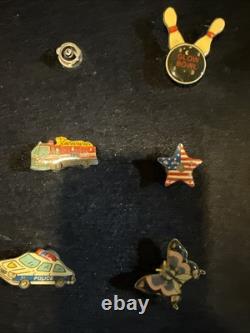 One Of A Kind Vintage Screw Back Lapel Pins Collection Huge Lot 55
