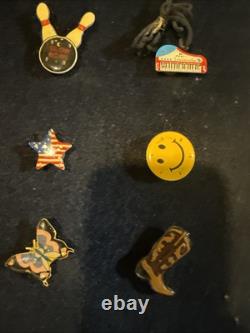 One Of A Kind Vintage Screw Back Lapel Pins Collection Huge Lot 55