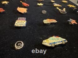 One Of A Kind Vintage Screw Back Lapel Pins Collection Huge Lot 55