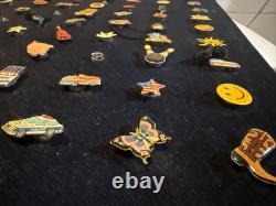 One Of A Kind Vintage Screw Back Lapel Pins Collection Huge Lot 55