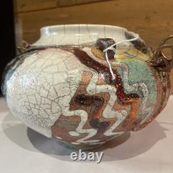 One Of A Kind Whimsical Kimberly Ioane Ceramic Jar