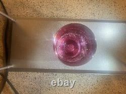 One Of A Kindness Glassybaby March 2023 Candle Holder Maroon LE