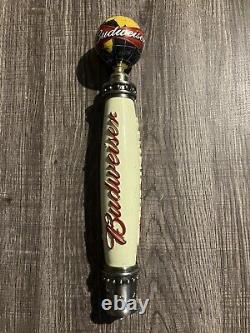 One Of Kind Budweiser Tap Handle With 2 Toppers