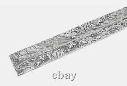 One Of Kind Damascus Steel Custom Handmade Nice Feather Pattern Blank Billet 40