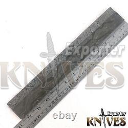 One Of Kind Gorgeous Outclass Damascus Steel Snake Feather Pattern Blank Billet