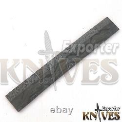 One Of Kind Gorgeous Outclass Damascus Steel Snake Feather Pattern Blank Billet