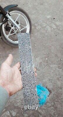One Of Kind Mosaic / Basket Pattern Damascus Steel Custom Hand Made Billet 12