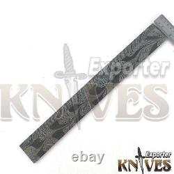 One Of Kind New Damascus Steel Snake Feather Pattern Blank Billet 4 Knife Making