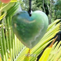 One Of Kind Nz Pounamu Greenstone Nephrite Flower Jade Maori Aroha Heart