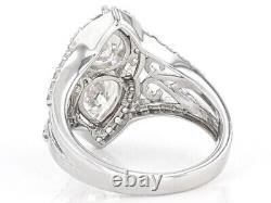 One Of a Kind White Cubic Zirconia Halo Style Elegant Women's Collection Ring