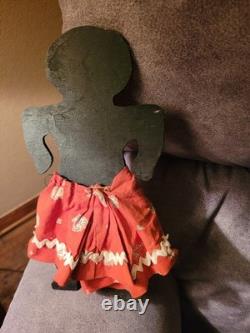 One of A Kind Antique Folk Art Wall Hanging Hand Painted