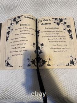 One of A Kind Handmade soft fabric Book of Shadows Spell Book