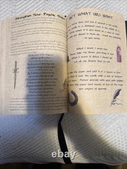 One of A Kind Handmade soft fabric Book of Shadows Spell Book