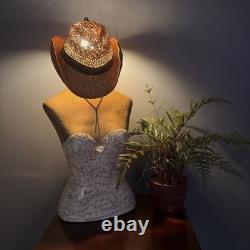 One-of-A-Kind Piece of Art Cowgirl Lamp Western Decor. Handmade. Unique