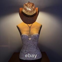 One-of-A-Kind Piece of Art Cowgirl Lamp Western Decor. Handmade. Unique