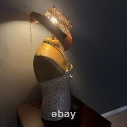 One-of-A-Kind Piece of Art Cowgirl Lamp Western Decor. Handmade. Unique