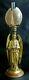 One Of A Kind Real Gold & Shells Antique Apostle Miniature Oil Lamp H 15 1/2