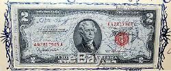 One of A Kind Signed John Glenn 1953 Original Space Flown $2 Bill USA Currency