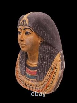 One of A Kind funerary mask of a dignitary from the Middle Kingdom period