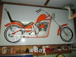 One of Kind Large Vintage Neon Motorcycle Sign (3'x6')