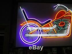 One of Kind Large Vintage Neon Motorcycle Sign (3'x6')