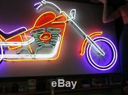 One of Kind Large Vintage Neon Motorcycle Sign (3'x6')