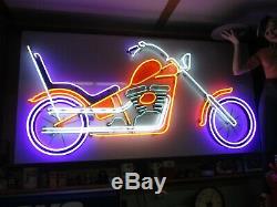 One of Kind Large Vintage Neon Motorcycle Sign (3'x6')