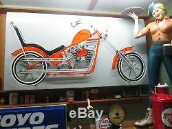 One of Kind Large Vintage Neon Motorcycle Sign (3'x6')