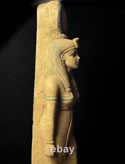 One of Kind Piece for Egyptian Goddess Isis Statuette, Coloured Isis Statue