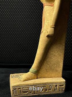 One of Kind Piece for Egyptian Goddess Isis Statuette, Coloured Isis Statue