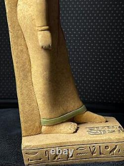 One of Kind Piece for Egyptian Goddess Isis Statuette, Coloured Isis Statue