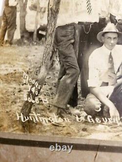 One of a Kind 1916 Original Photo. Huntington & Genry Electrricion. Old Photo(R)