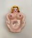 One-of-a-kind 1950s Risqué Lady Ashtray Japan Unused Stunning Condition
