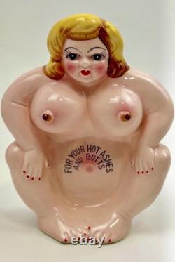 One-of-a-Kind 1950s Risqué Lady Ashtray Japan Unused STUNNING Condition