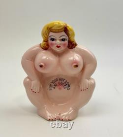 One-of-a-Kind 1950s Risqué Lady Ashtray Japan Unused STUNNING Condition